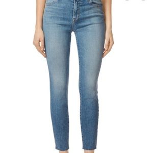 NWOT J Brand Alana high rise raw hem skinny jeans